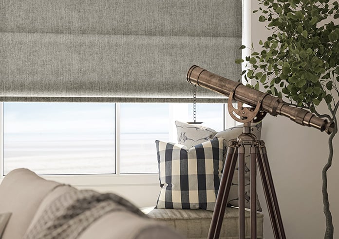 Tarbert, Mouse Grey - Motorised Roman Blind - Image 5